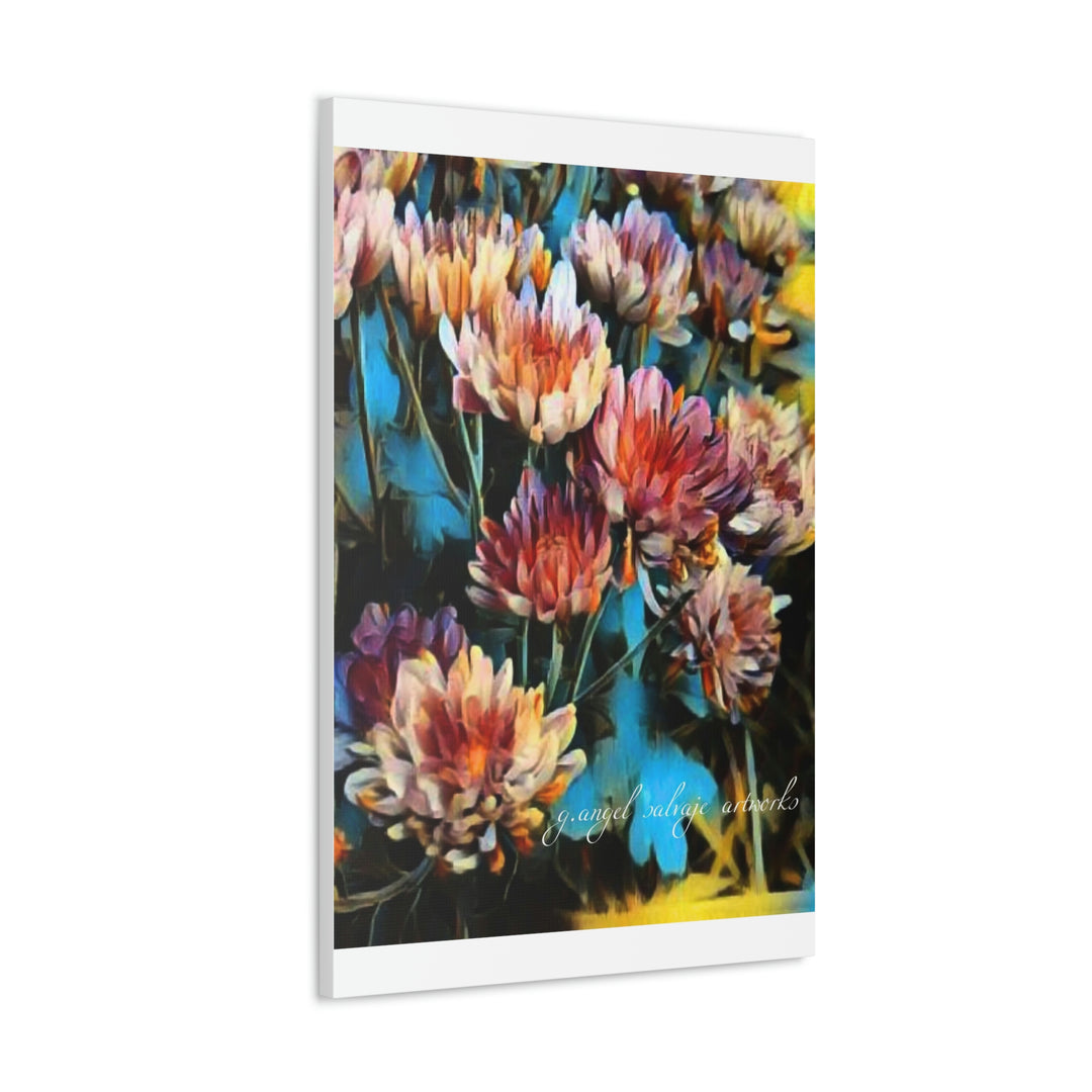 Corinthian Mums Canvas Gallery Wraps