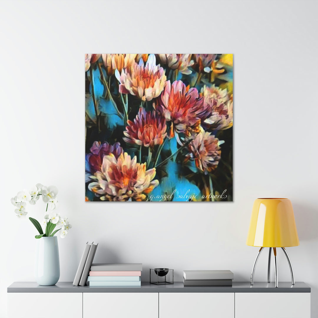 Corinthian Mums Canvas Gallery Wraps