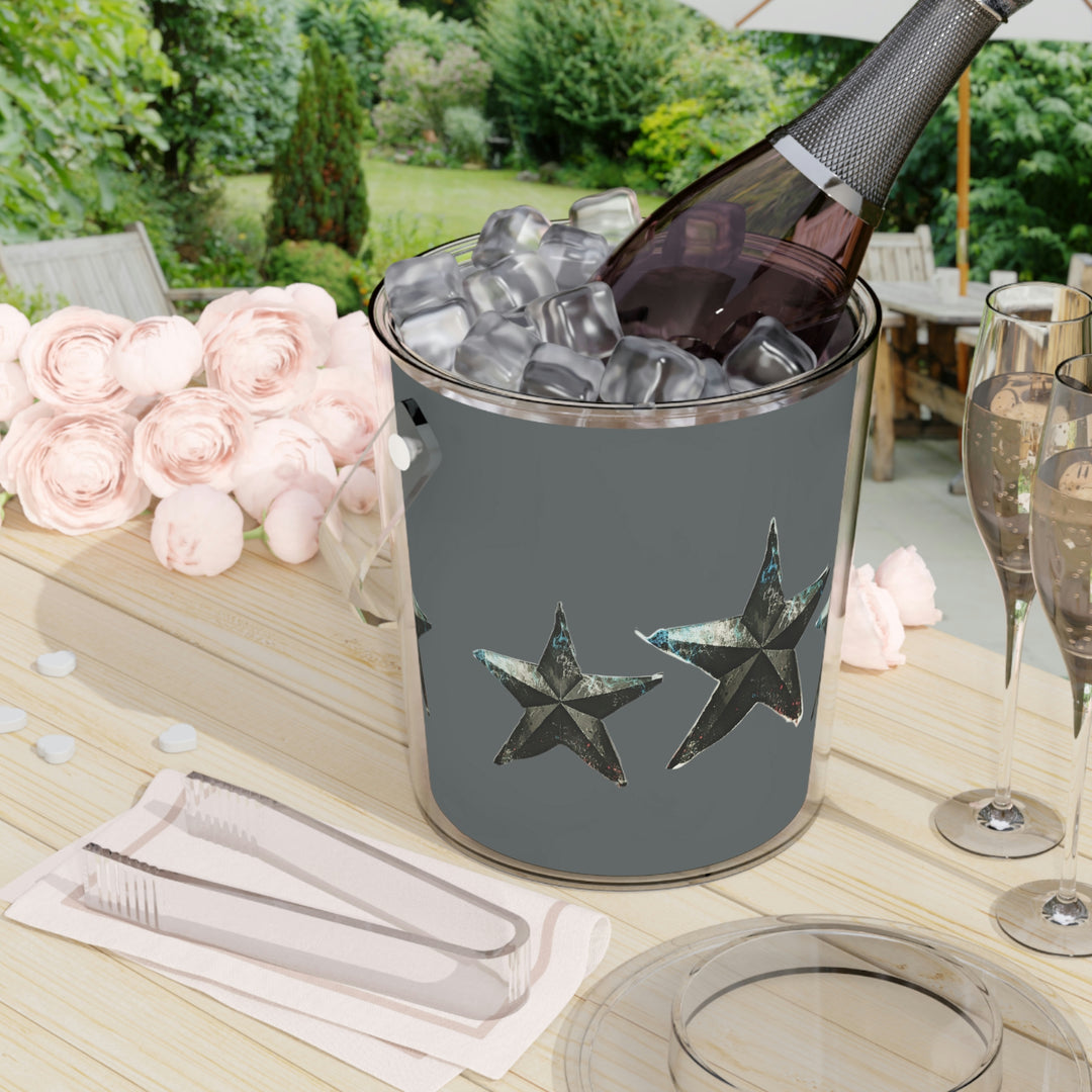 Ice Bucket with Tongs