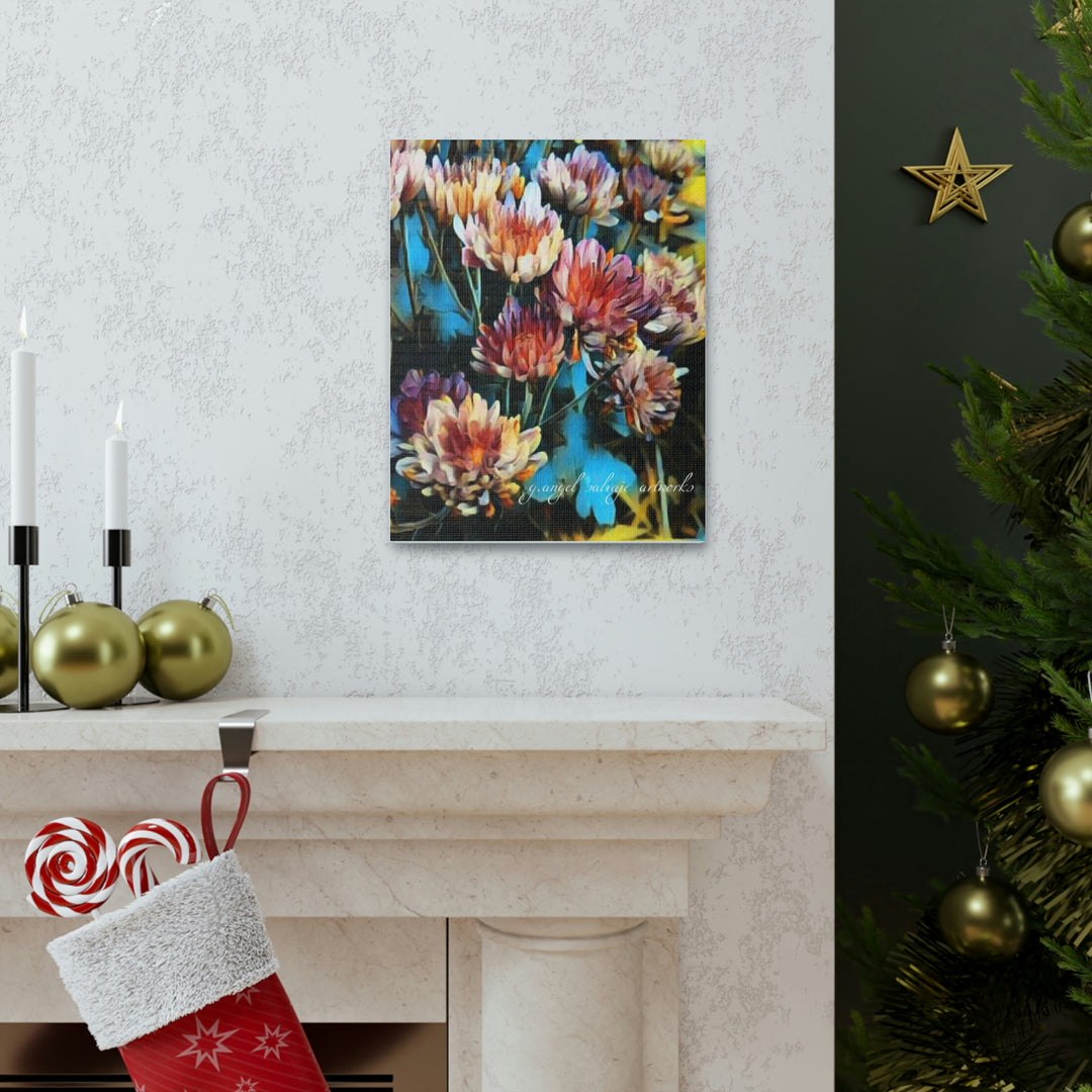 Corinthian Mums Canvas Gallery Wraps