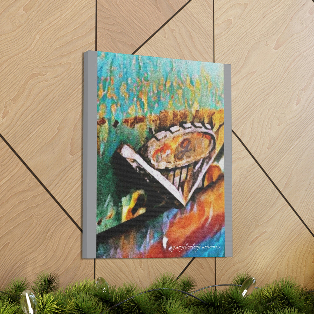 g's '63 V6 emblem on Canvas Gallery Wraps