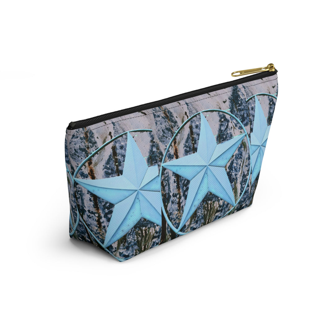 Star and Bluebonnet Accessory Pouch w T-bottom