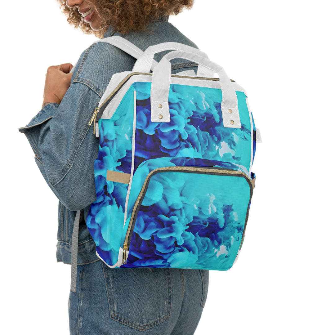 Blue Clouds Multifunctional Diaper Backpack