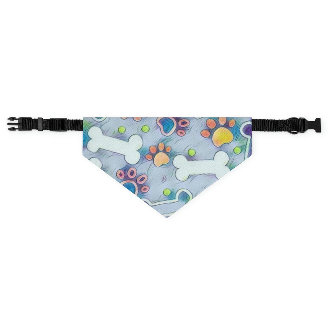 g's cartoon bones Pet Bandana Collar