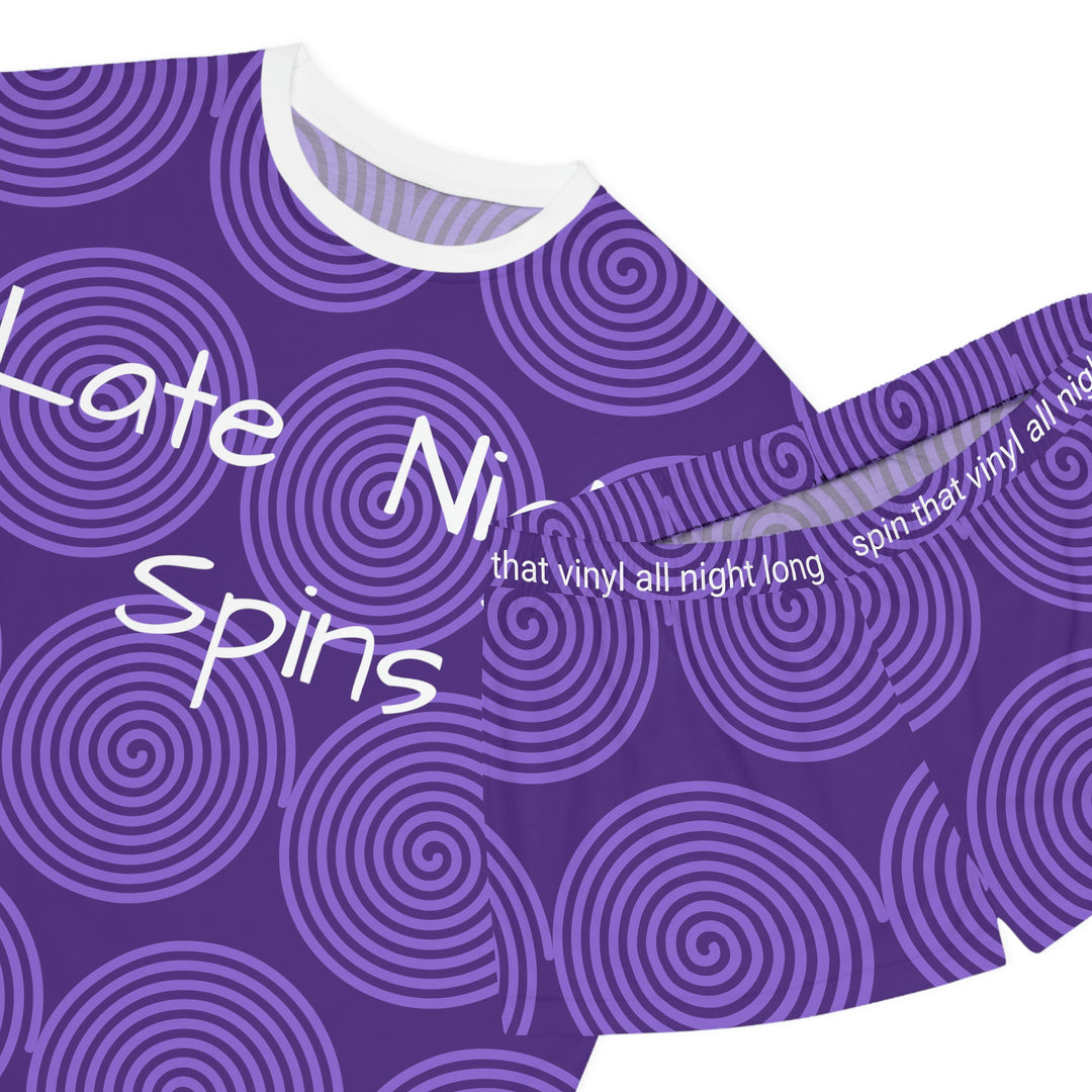 Spin that vinyl all night Women's Short Pajama Set (AOP)