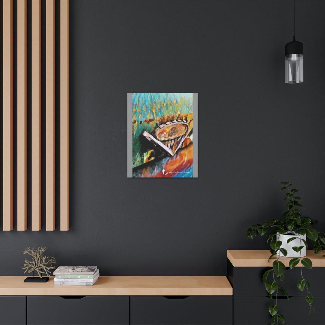 g's '63 V6 emblem on Canvas Gallery Wraps