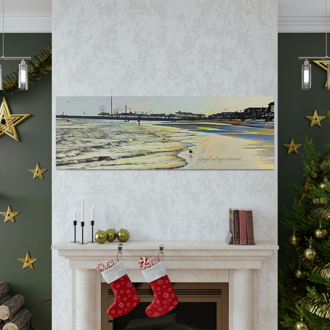 Galveston Strut Landscape Canvas Gallery Wraps