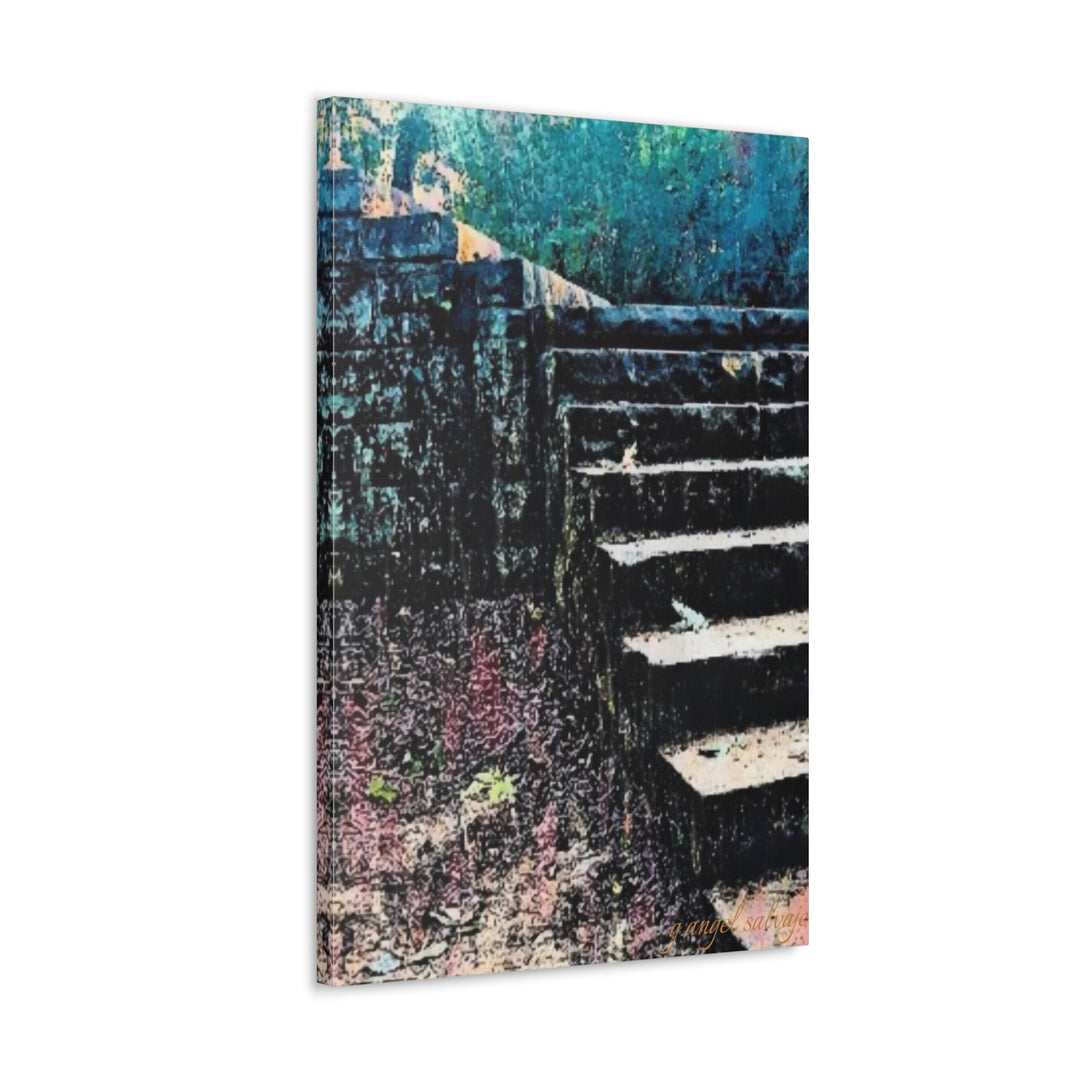 Take the High Road in pastels Canvas Gallery Wraps