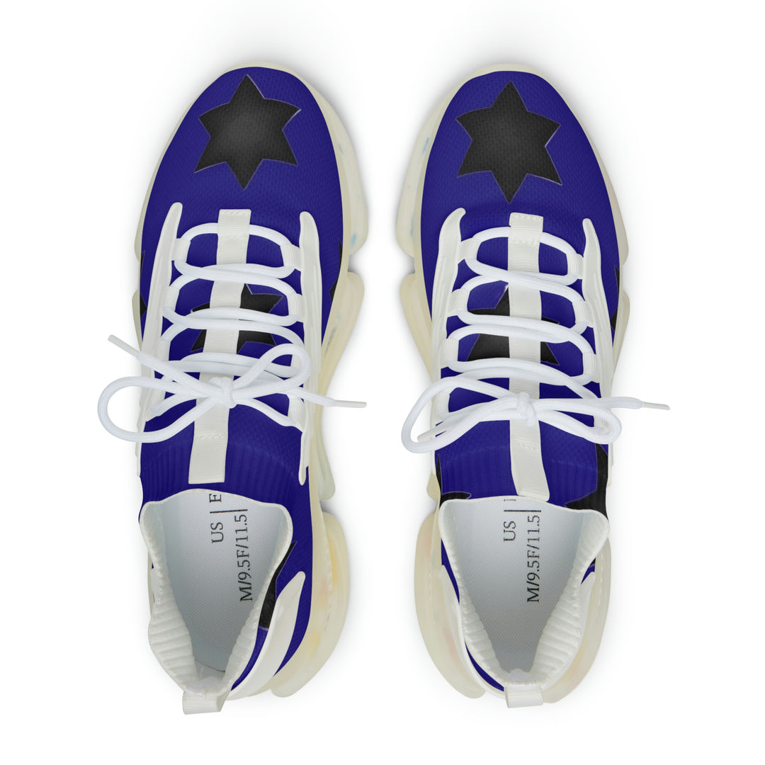 Gatlin'sBlue w/black stars Mesh Sneakers