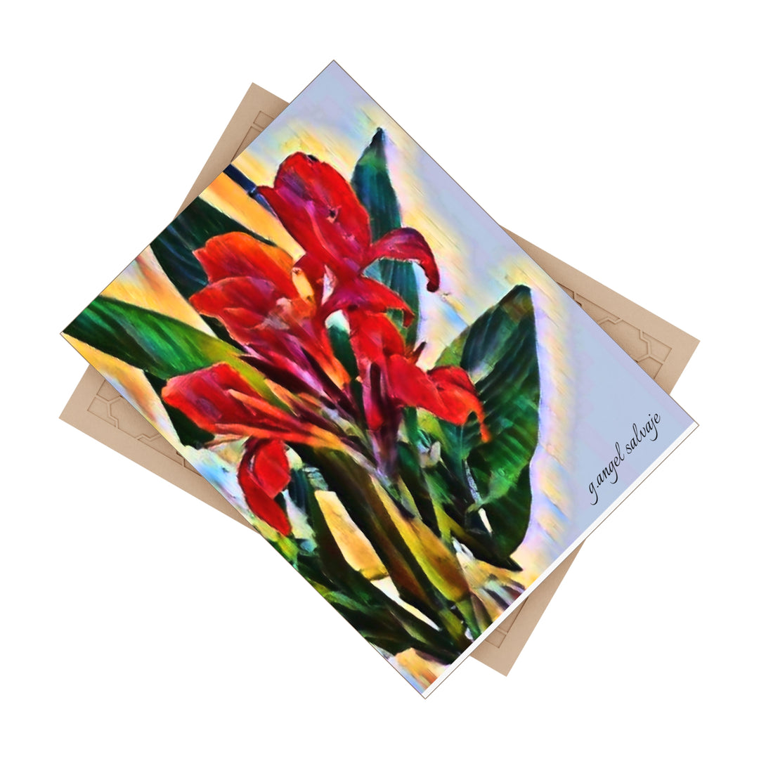 Texas Cannas Ceramic Photo Tile