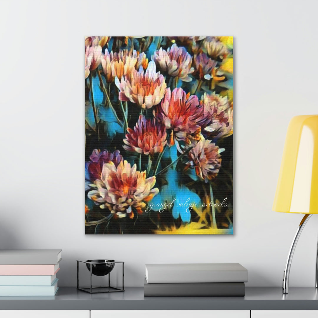 Corinthian Mums Canvas Gallery Wraps