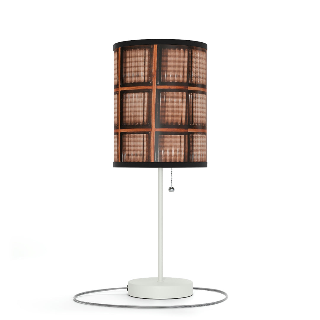 Wood and Glass design Lamp on a Stand, US|CA plug