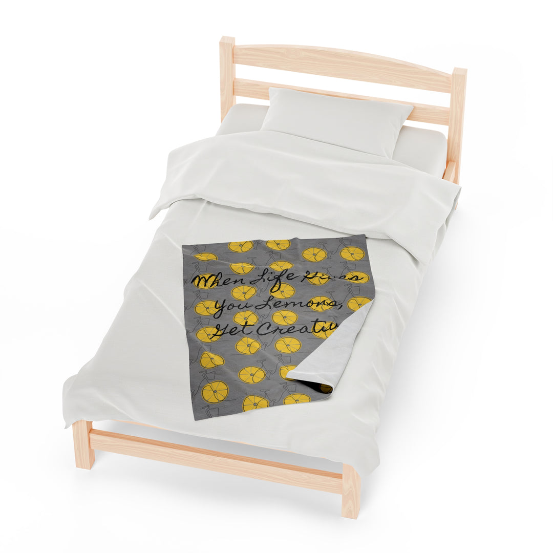 Life gives you lemons Velveteen Plush Blanket
