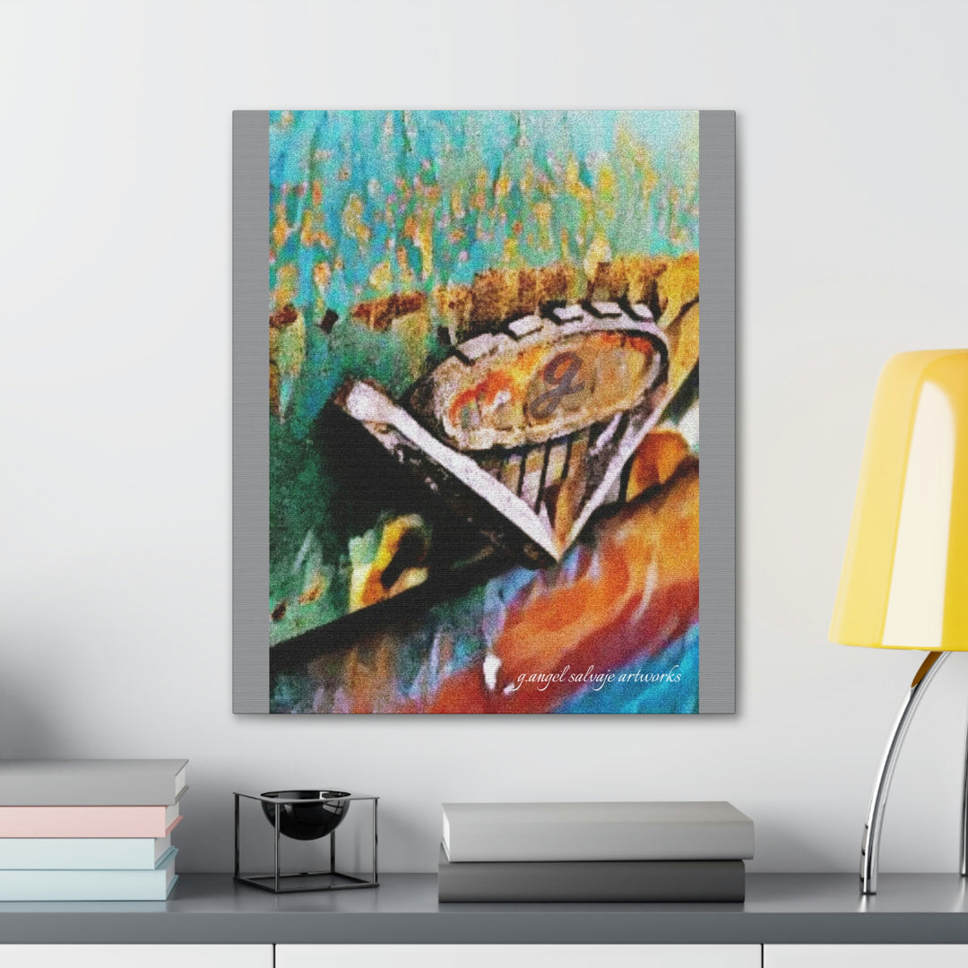 g's '63 V6 emblem on Canvas Gallery Wraps