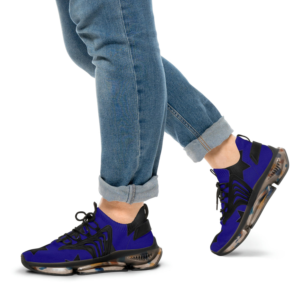 Gatlin'sBlue w/black stars Mesh Sneakers