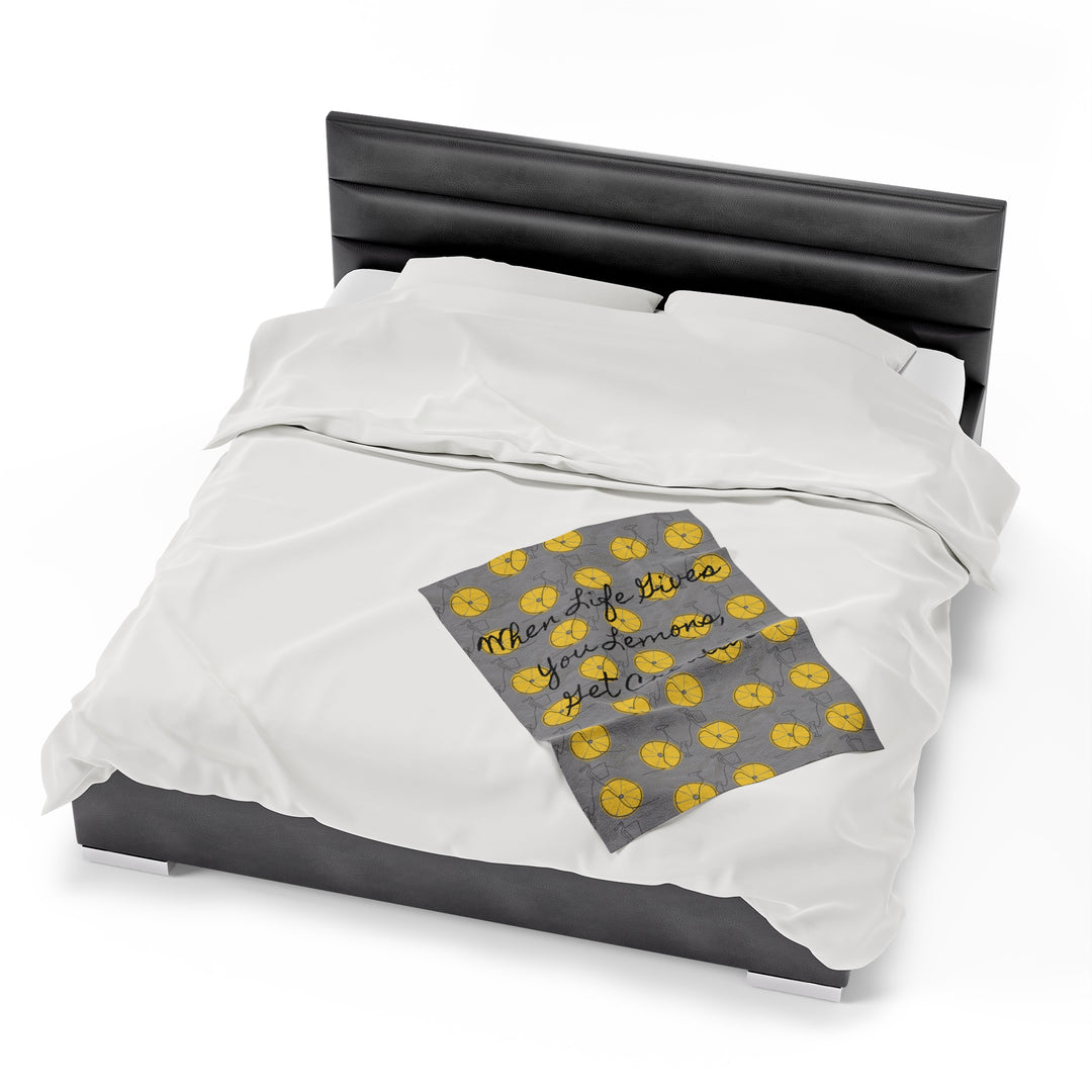 Life gives you lemons Velveteen Plush Blanket