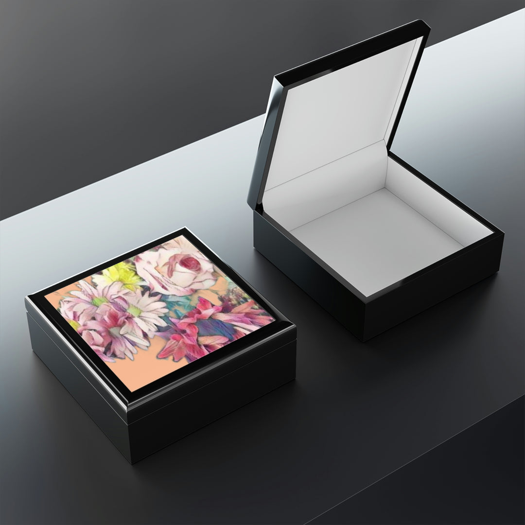 Floral/Coral background Jewelry Box