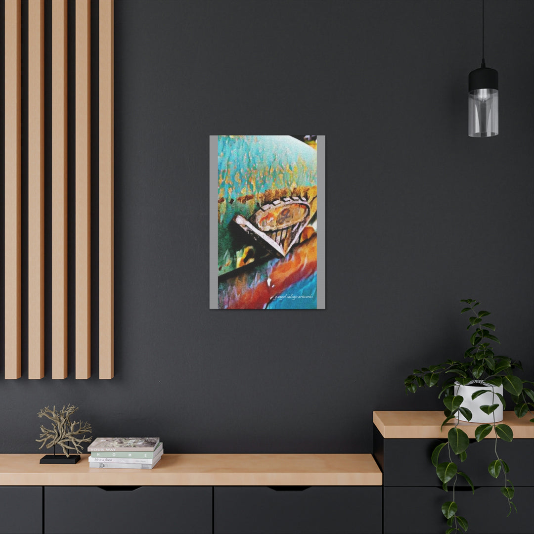 g's '63 V6 emblem on Canvas Gallery Wraps