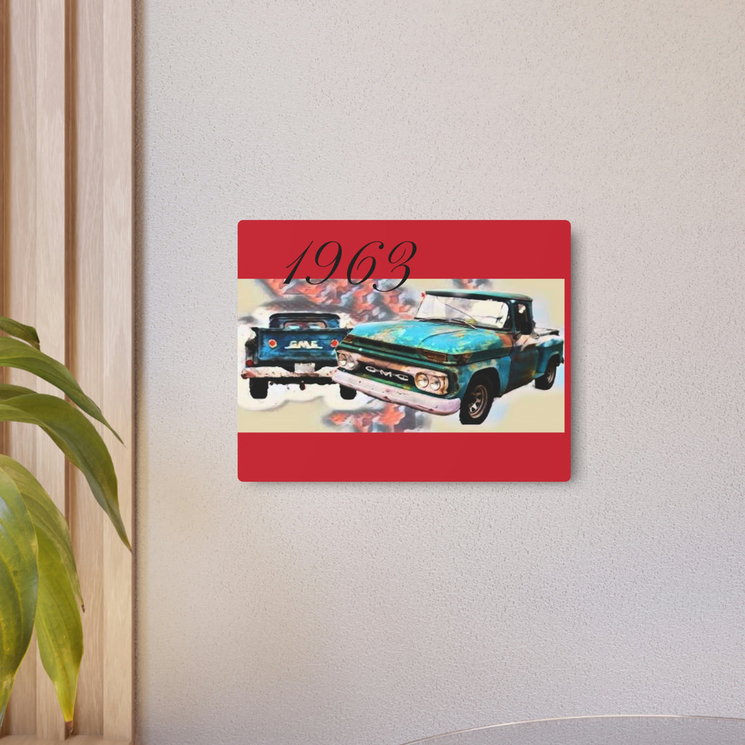 1963 gmc v6 Metal Art Sign