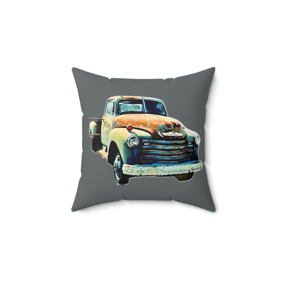1953 Antique Truck Faux Suede Square Pillow