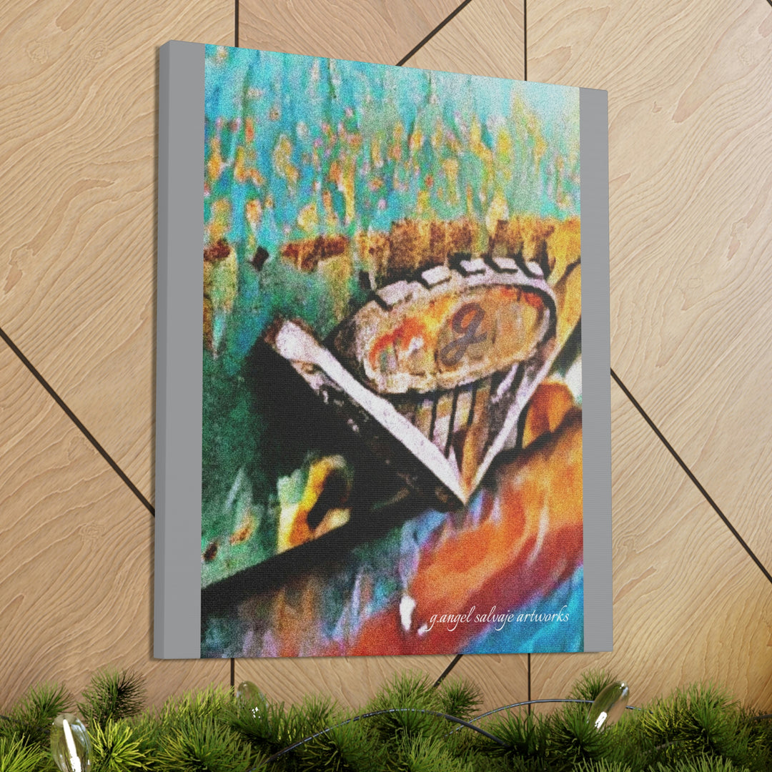 g's '63 V6 emblem on Canvas Gallery Wraps
