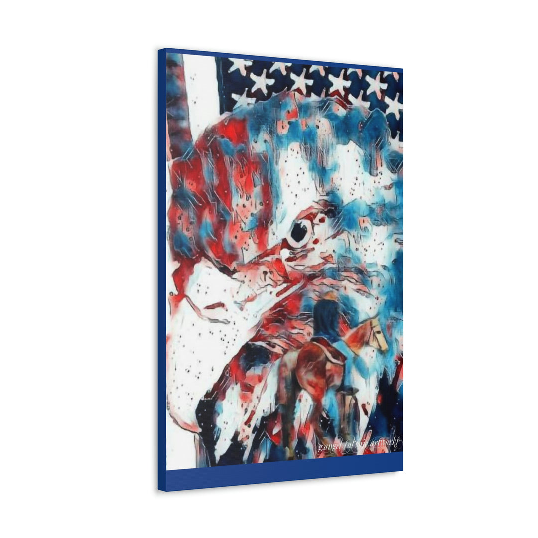 America Strong and Free Canvas Gallery Wraps