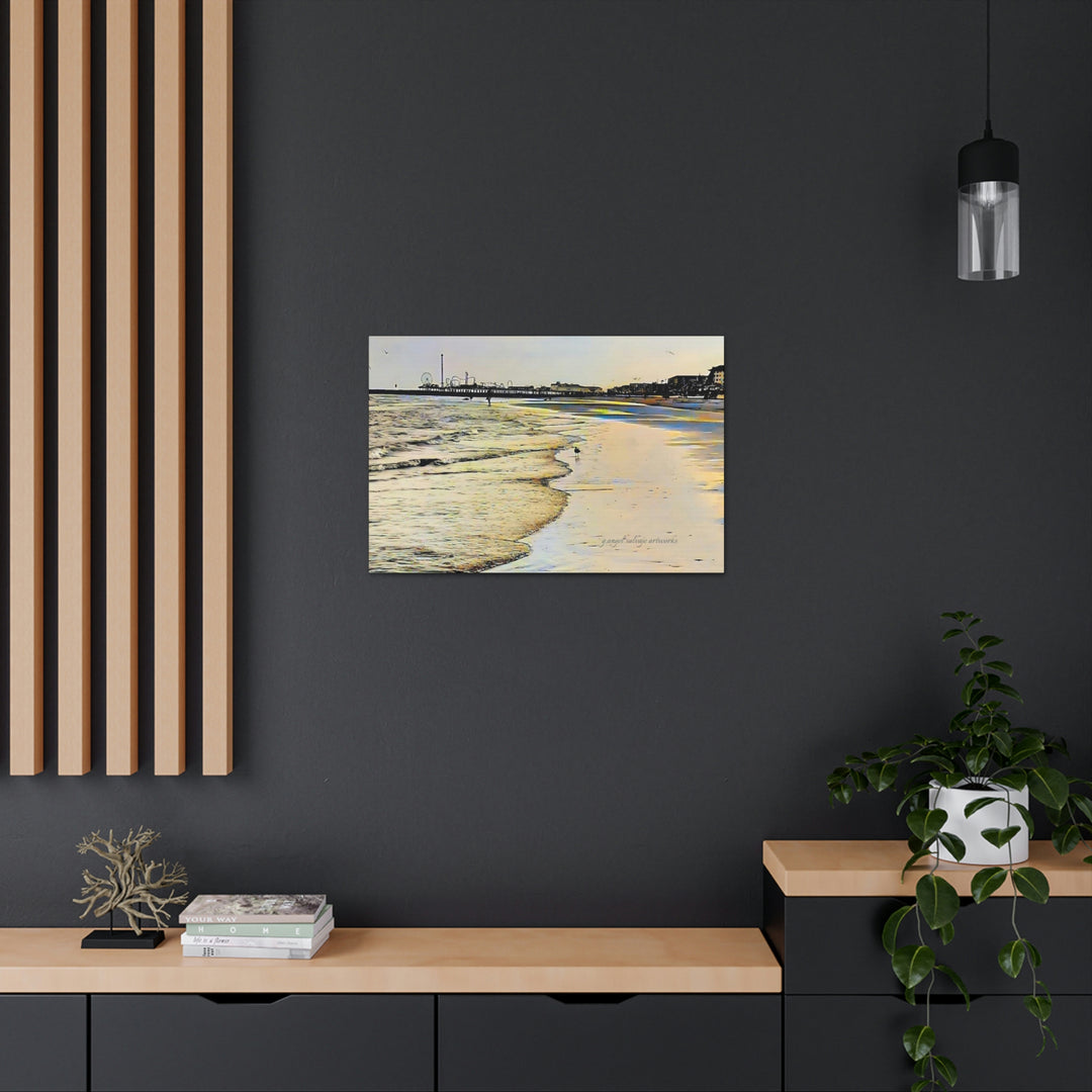 Galveston Strut Landscape Canvas Gallery Wraps