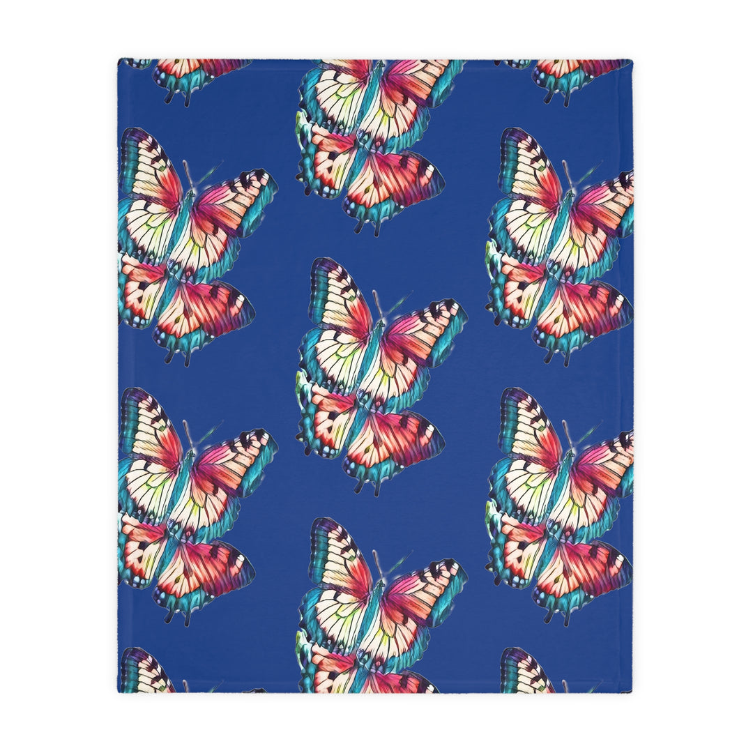 Maybe we are all like Butterflies Velveteen Minky Blanket (Two-sided print)stylr 1