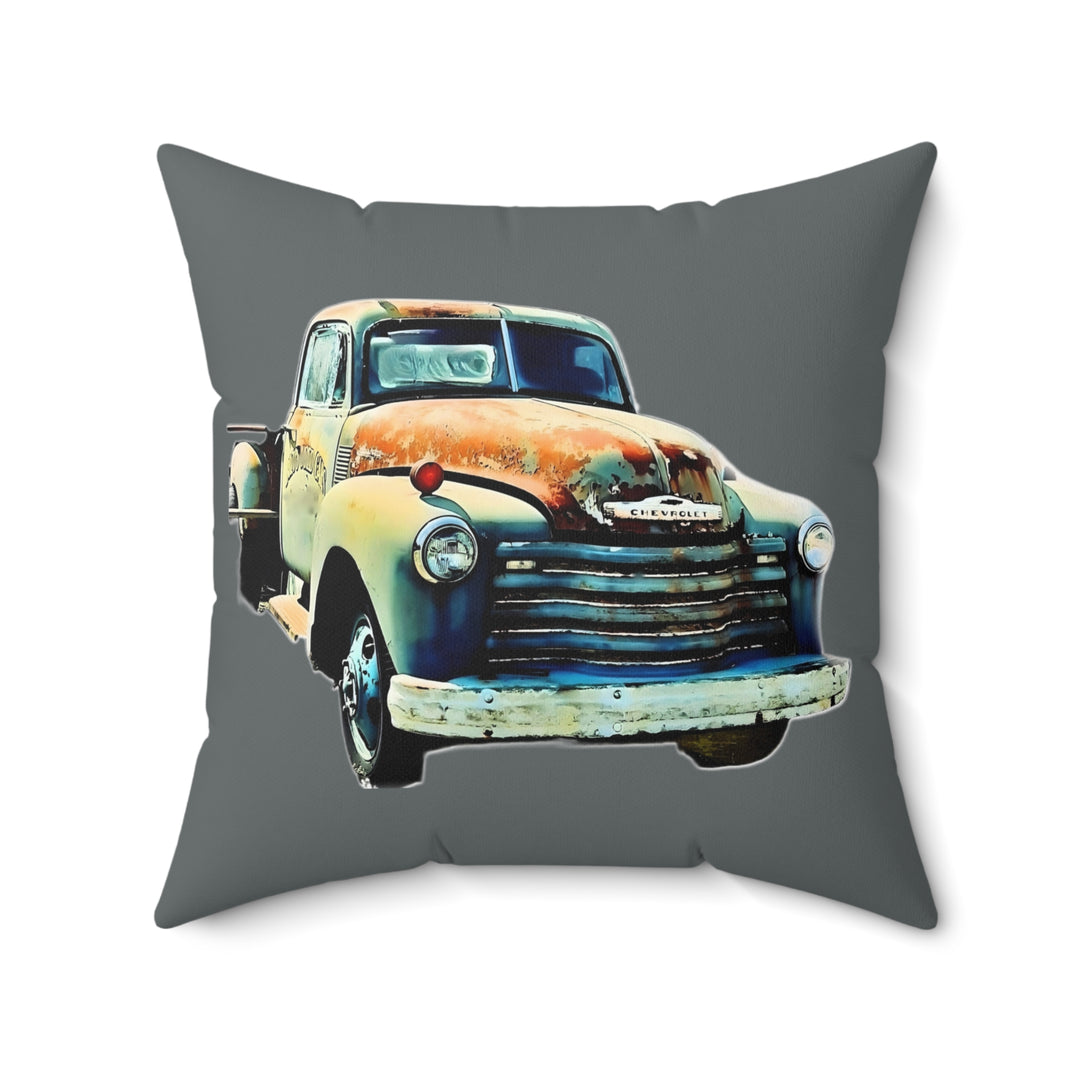 1953 Antique Truck Faux Suede Square Pillow