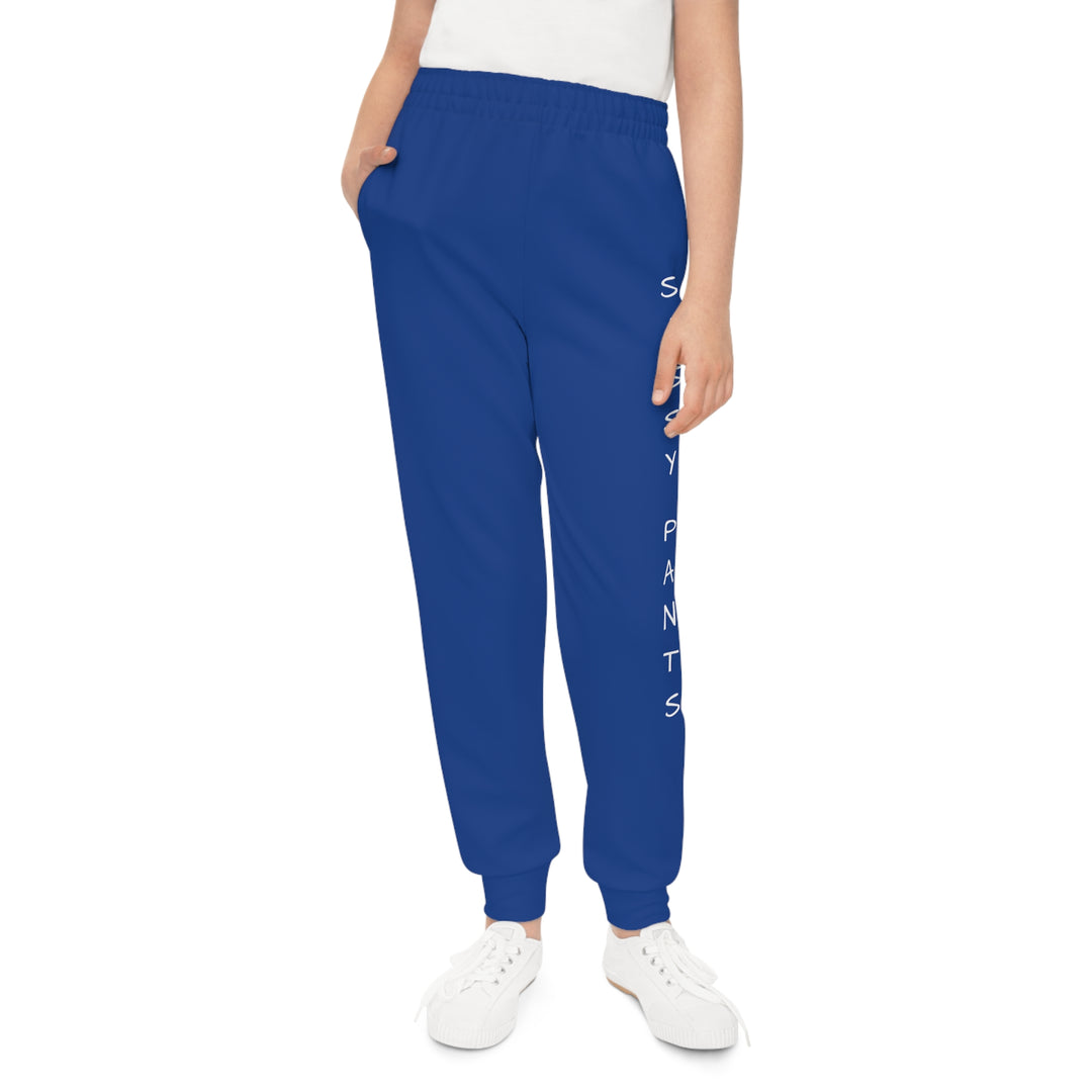 Dark Blue Sassy Pants Youth Joggers (AOP)