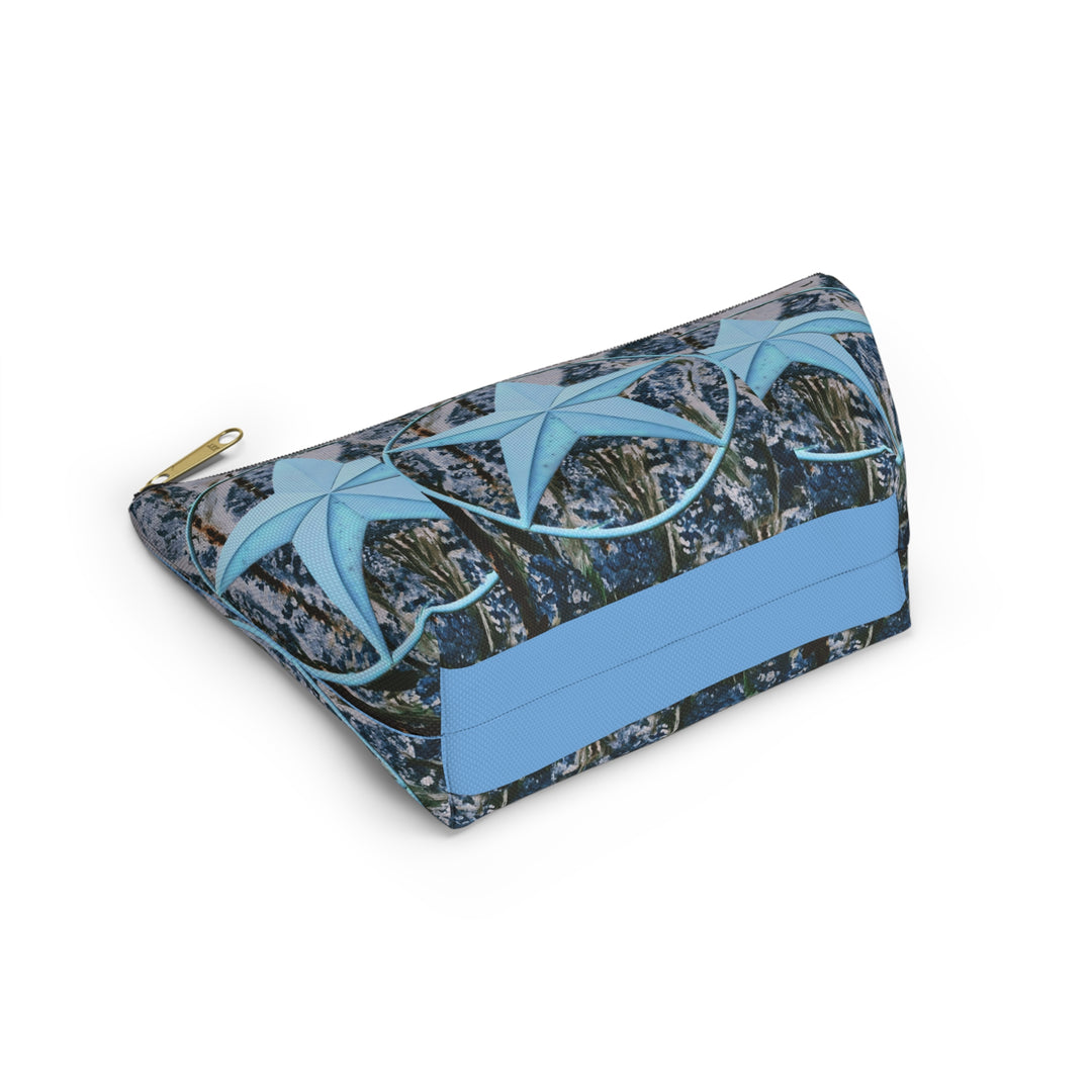 Star and Bluebonnet Accessory Pouch w T-bottom
