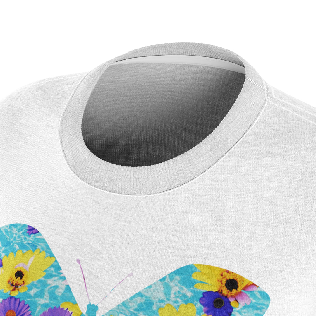 White Maybe we are all Butterflies Women's Cut & Sew Tee (AOP)