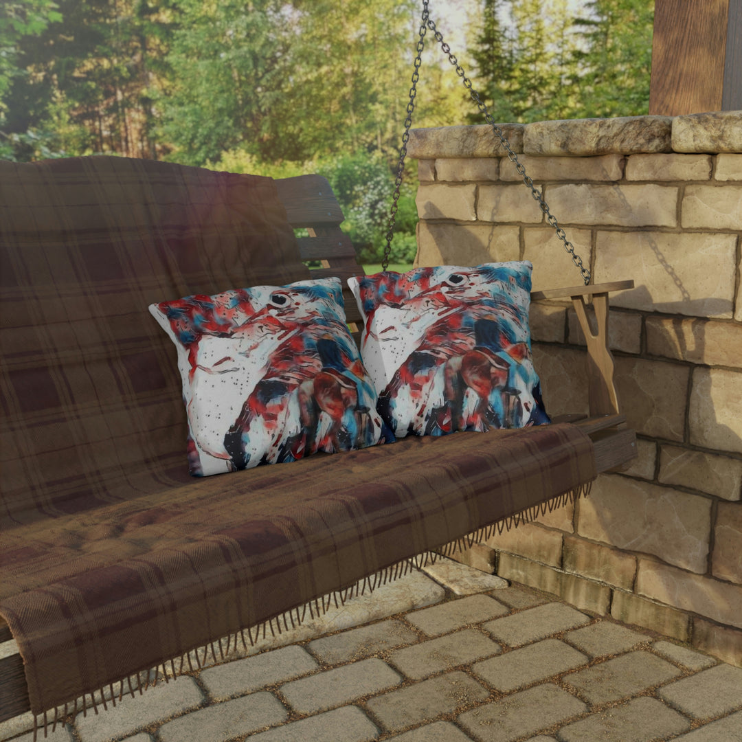 America Land of the Free Outdoor Pillows