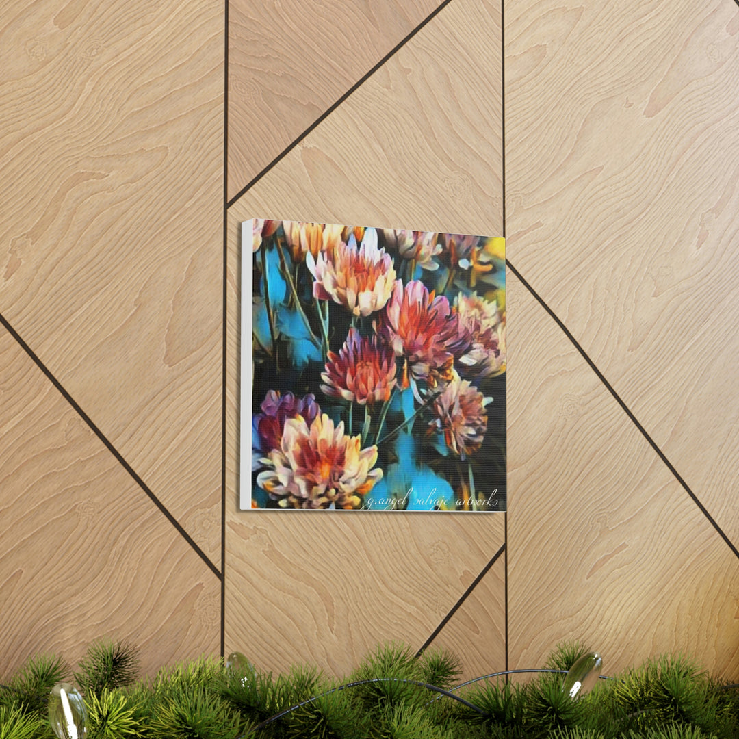 Corinthian Mums Canvas Gallery Wraps