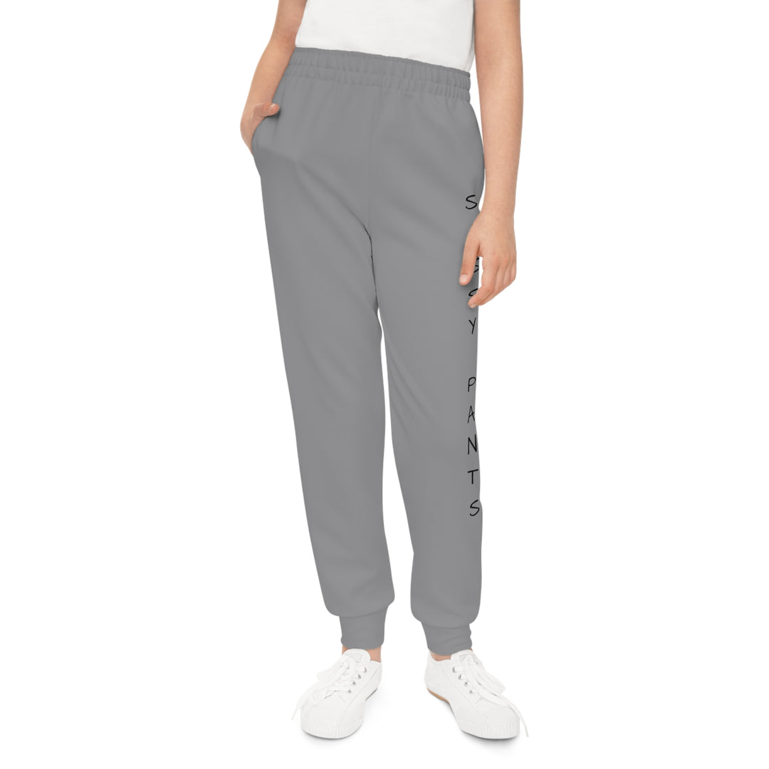 Medium Grey Sassy Pants Youth Joggers (AOP)
