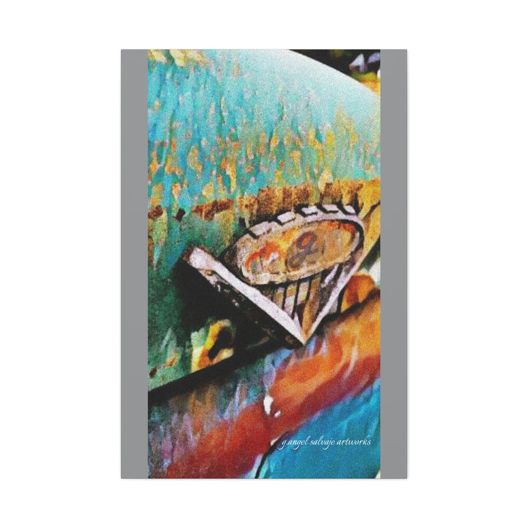 g's '63 V6 emblem on Canvas Gallery Wraps