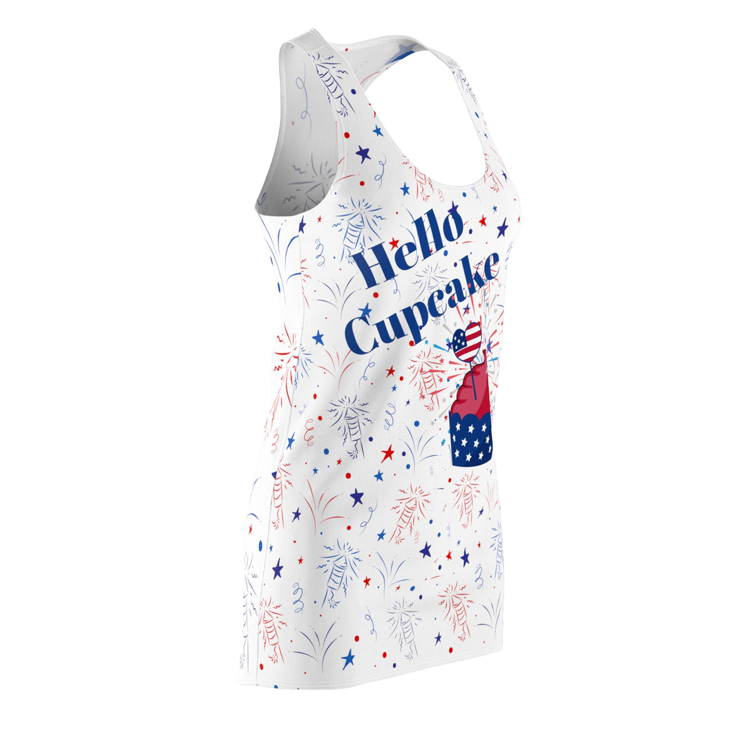 Hello Cupcake Women's Cut & Sew Racerback Dress (AOP)