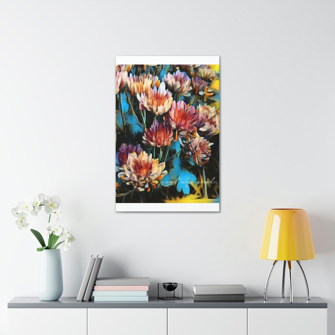 Corinthian Mums Canvas Gallery Wraps
