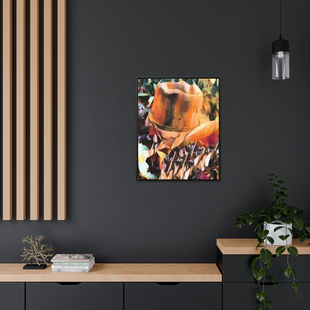 A Man's Hat Gallery Canvas Wraps, Vertical Frame