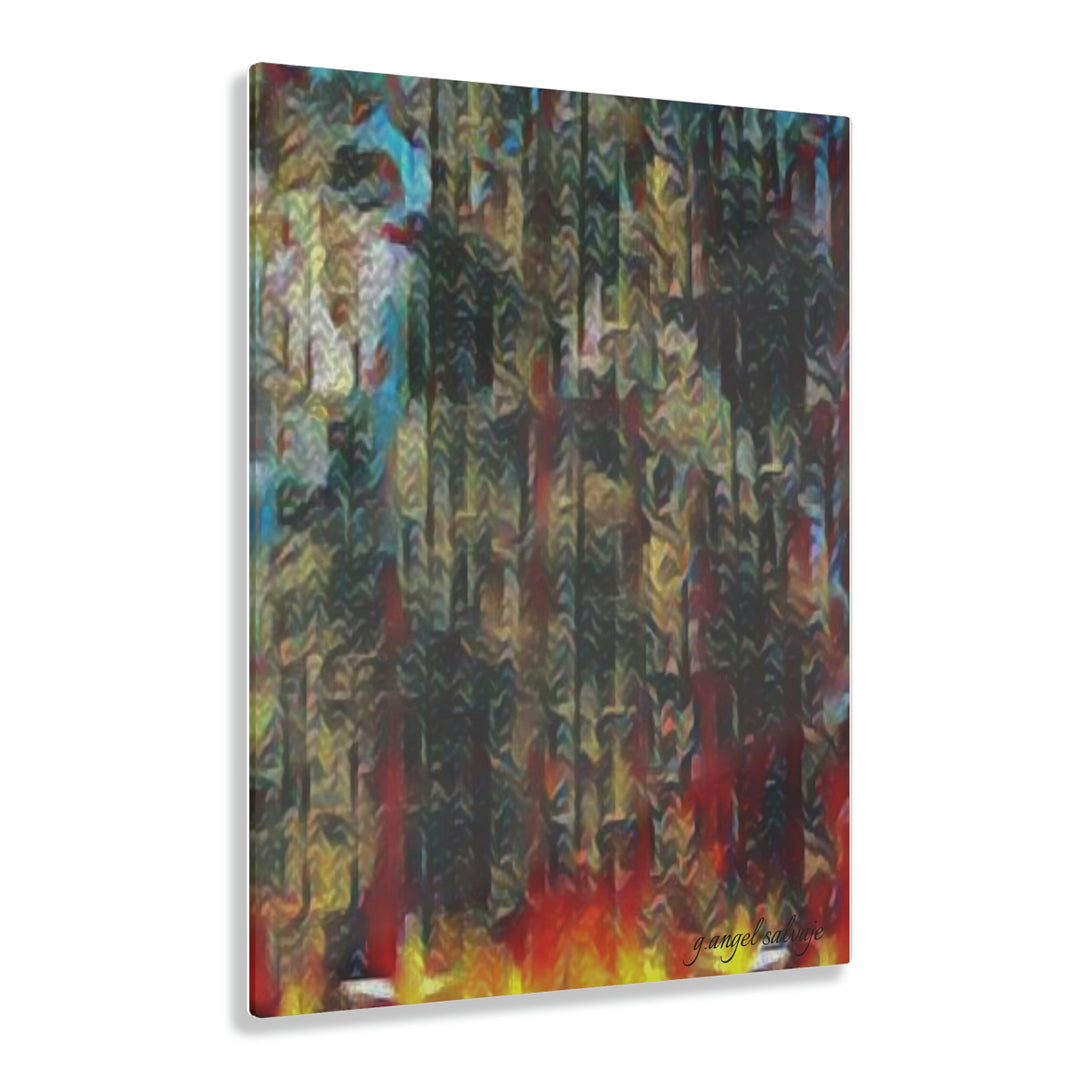 Your Light Pierces the Chaos in the air Acrylic Prints
