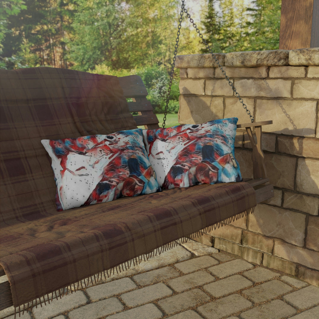 America Land of the Free Outdoor Pillows
