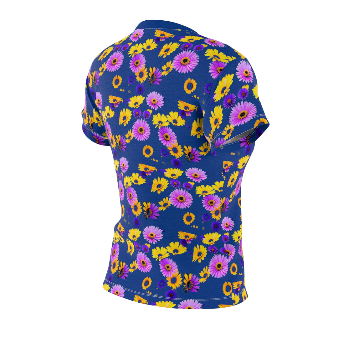 Le Fleur Women's on Dark Blue Cut & Sew Tee (AOP)