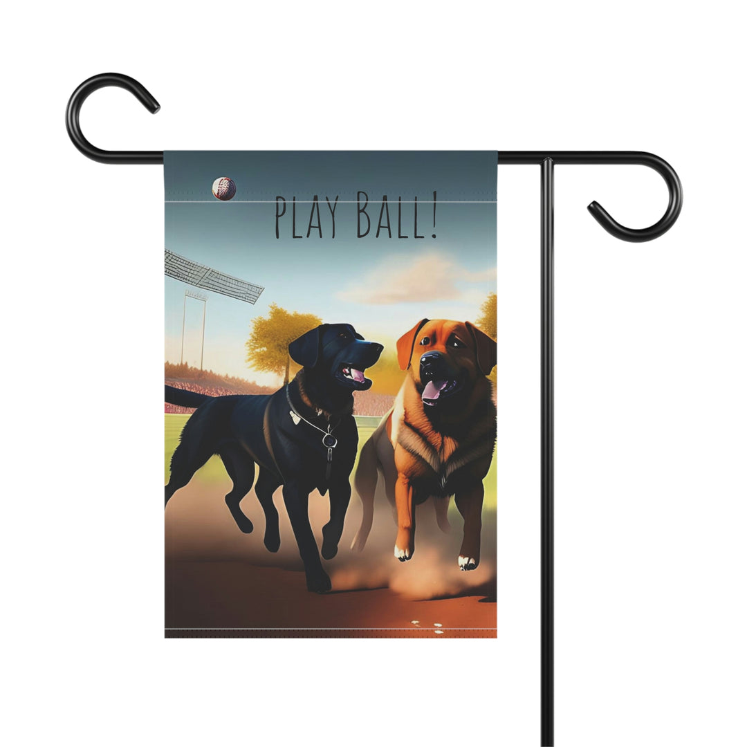 Play Ball with the Big Dogs Garden & House Banner
