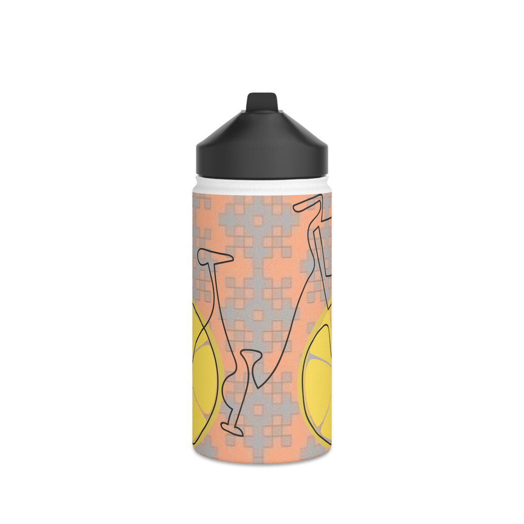 Lemon Bicycle Stainless Steel Water Bottle, Standard Lid