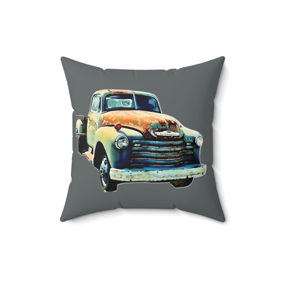 1953 Antique Truck Faux Suede Square Pillow