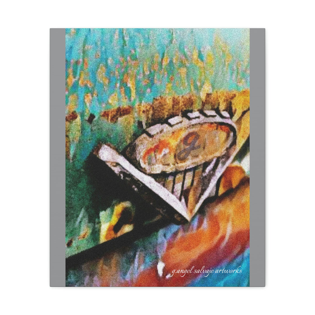 g's '63 V6 emblem on Canvas Gallery Wraps