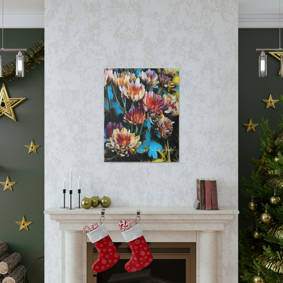 Corinthian Mums Canvas Gallery Wraps