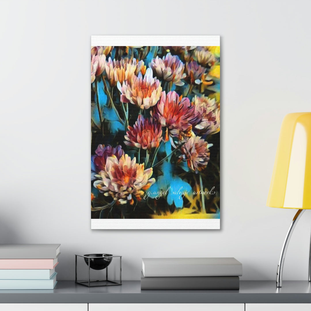 Corinthian Mums Canvas Gallery Wraps