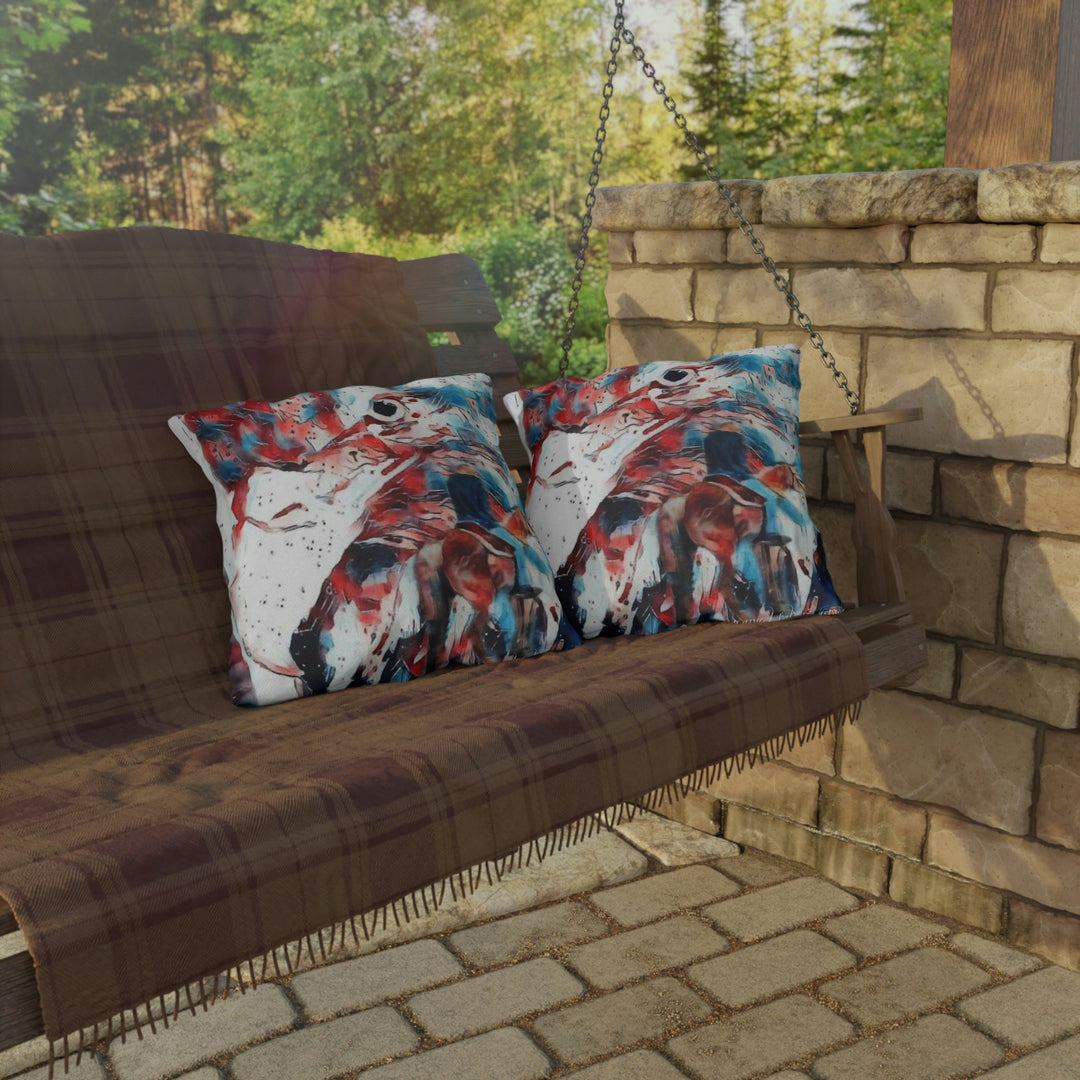 America Land of the Free Outdoor Pillows