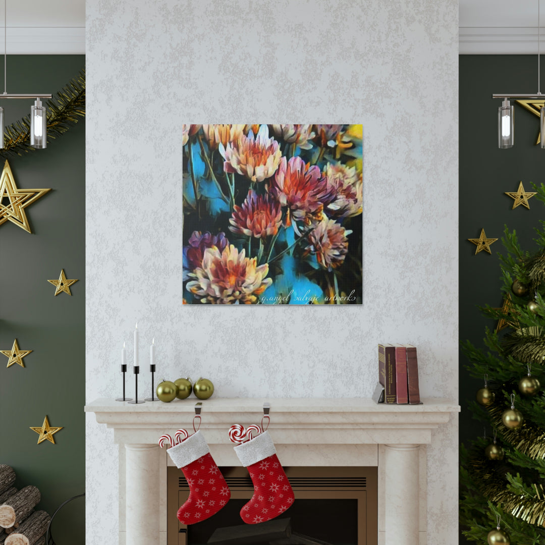 Corinthian Mums Canvas Gallery Wraps